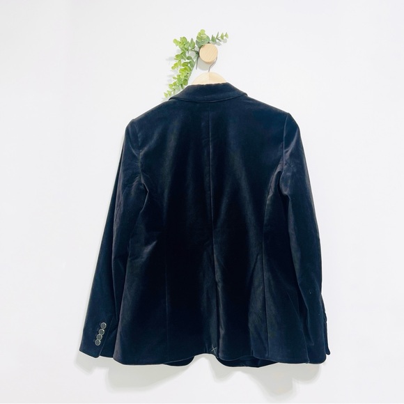 Ann Taylor NWT Black Velvet Classic Minimalist Blazer - Picture 8 of 9